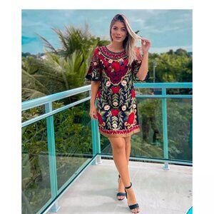 Farm Rio Anthropologie Manga Monique Mini Dress XS